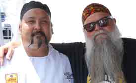 Biker Billy Q and Chrome Rat Car with Chef Al