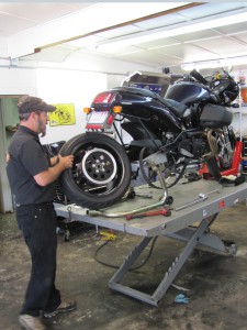 Removing rear tire3